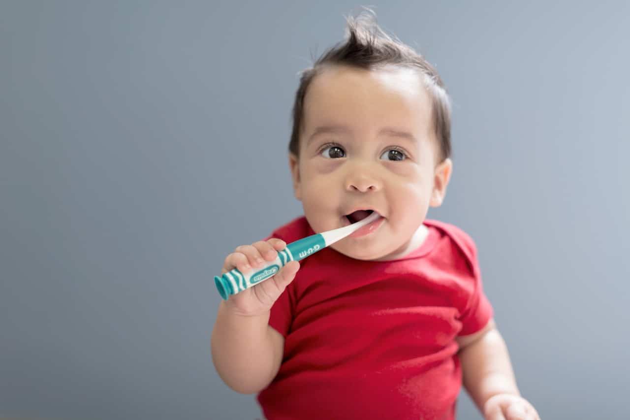 baby brushing teeth Creekside Dental Kennewick