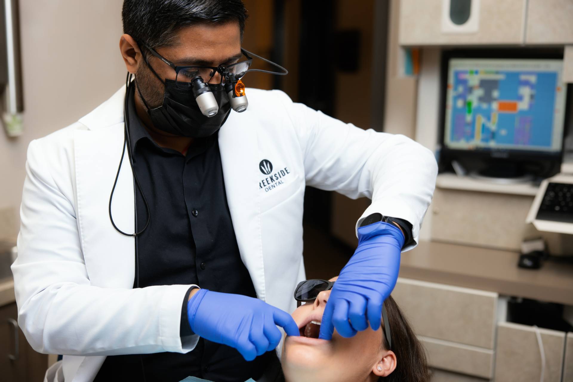 Dr. Ankur Tyagi performing prosthodontics services in Tri-Cities, WA